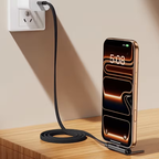 New 240W Charging Cable with Fold‑Out Phone Stand