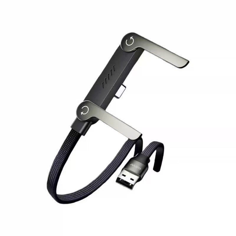 New 240W Charging Cable with Fold‑Out Phone Stand