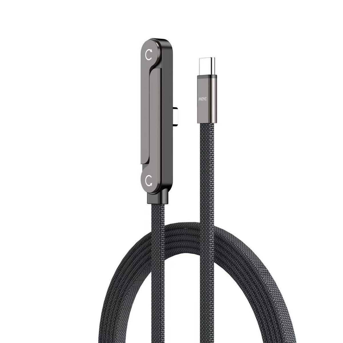 New 240W Charging Cable with Fold‑Out Phone Stand